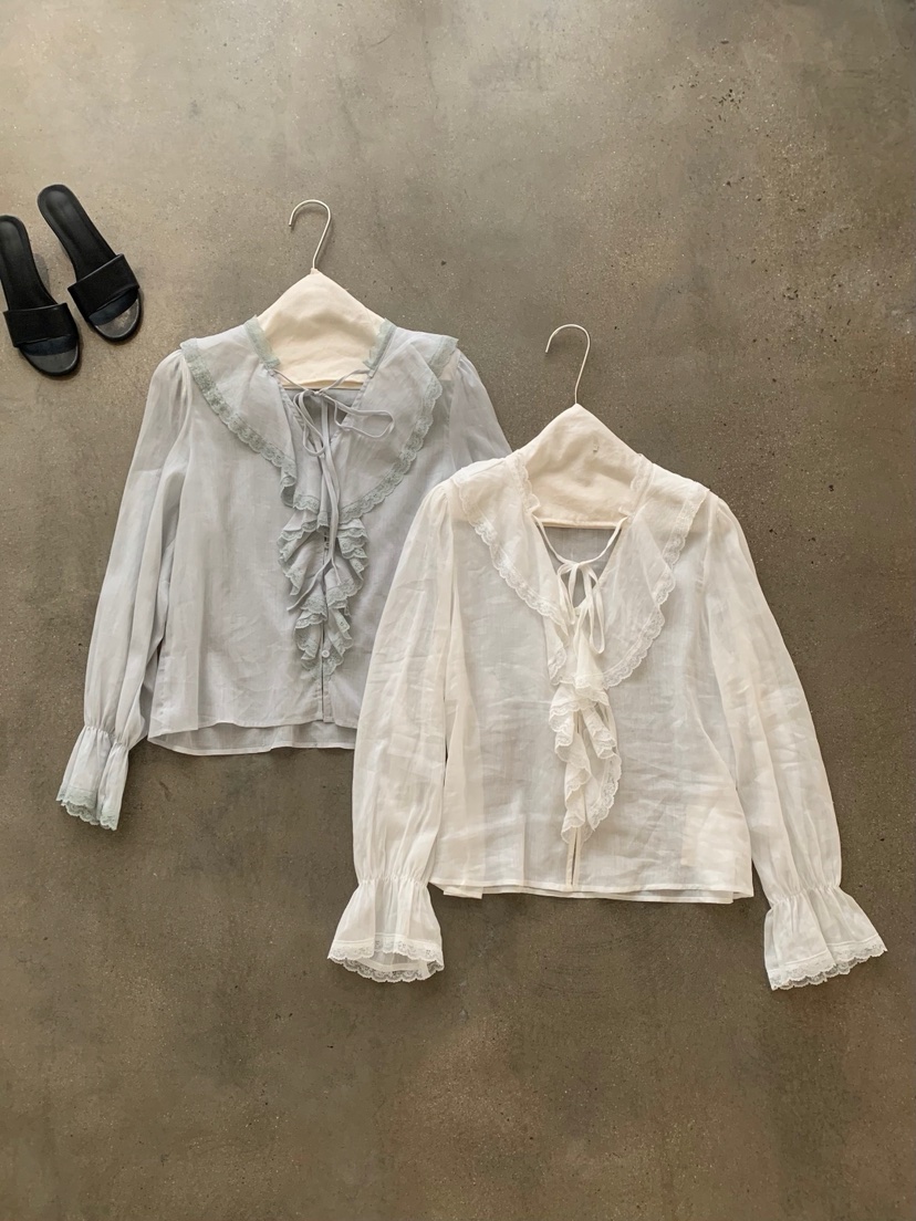 SYMBOL東大門代購女裝新品真品推薦人氣26春夏襯衫蕾絲衫SYMBOL襯衫/蕾絲衫圖色2左一色