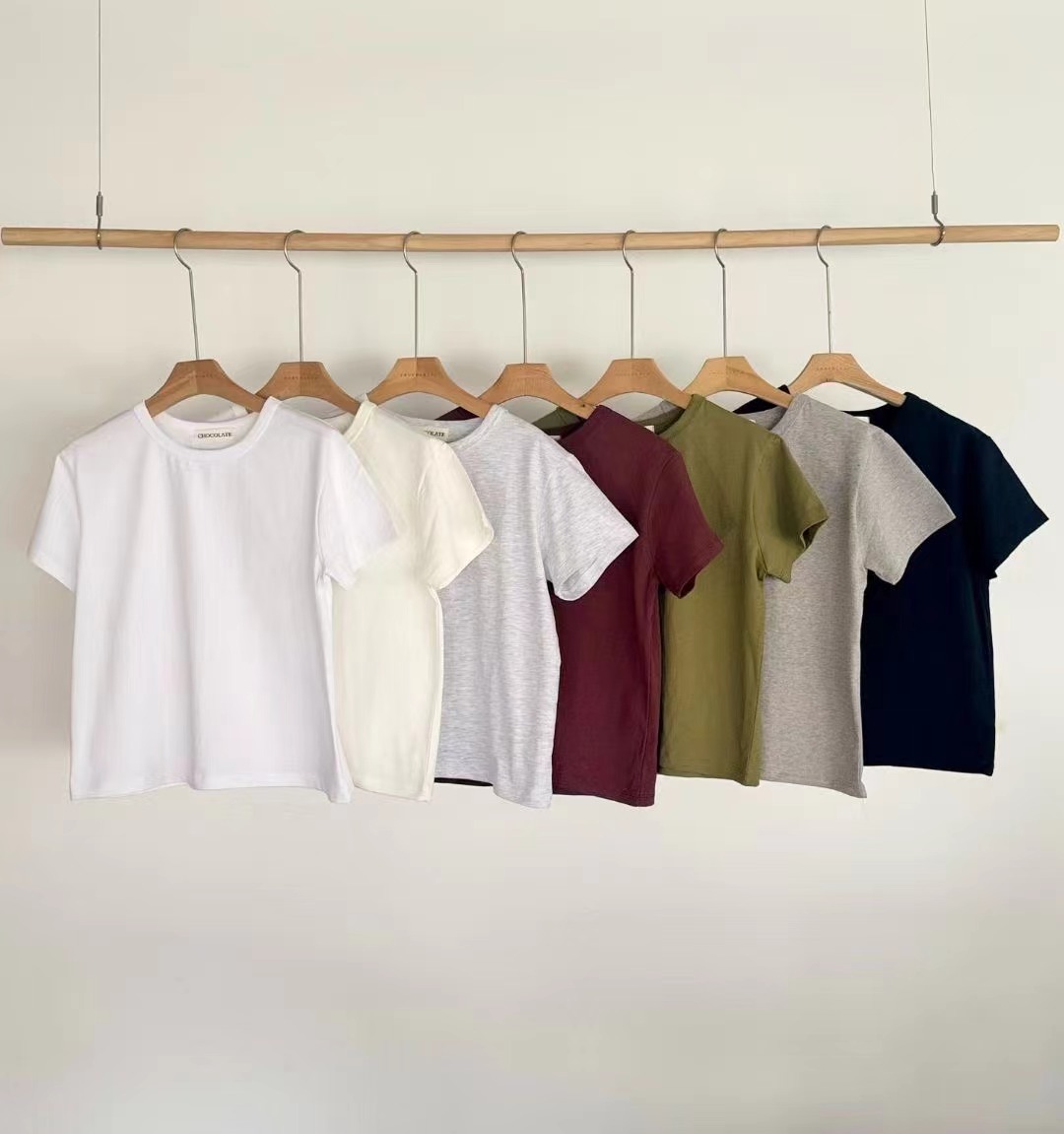 CHOCOLATE-초콜렛-T韓國直郵女裝新品26春夏真品人氣T恤CHOCOLATET恤圖色7左七色