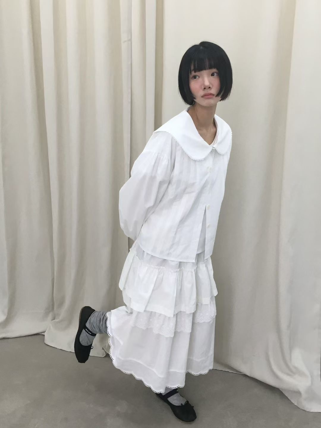 MURS東大門實拍女士新品時尚真品人氣推薦熱賣襯衫蕾絲衫MURS襯衫/蕾絲衫