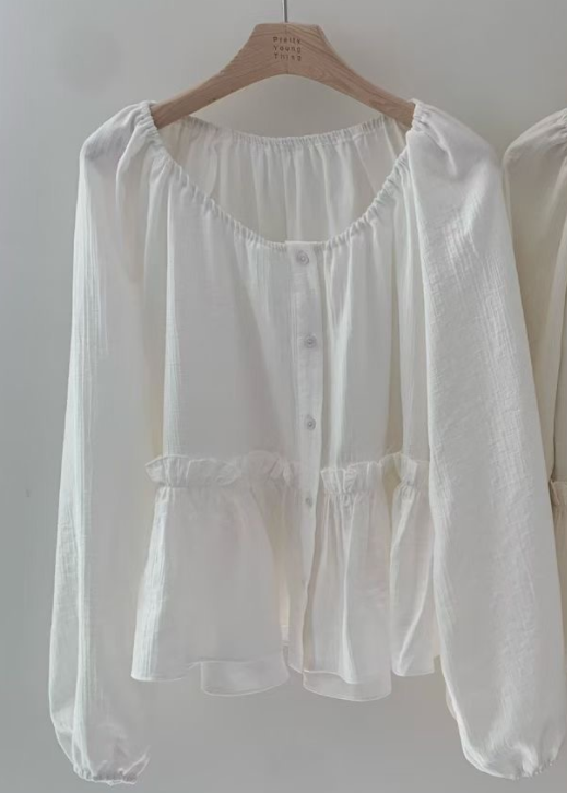 PYT-ot東大門代購女士新款時尚真品熱賣休閑26春夏襯衫蕾絲衫pretty young thing襯衫/蕾絲衫圖色1