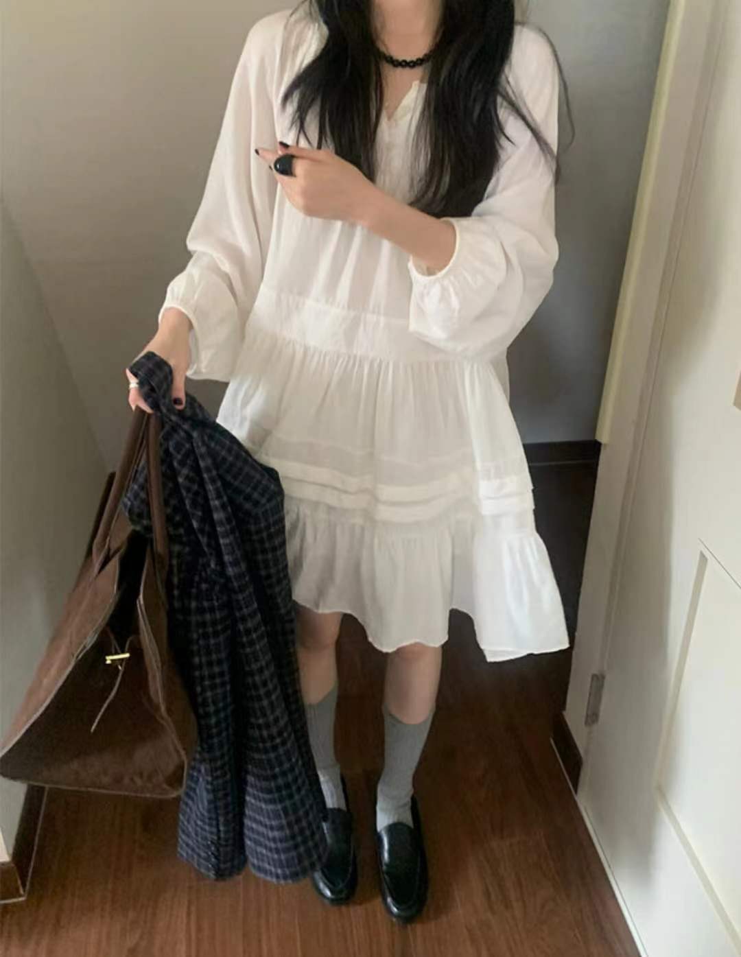 BASQUIAT/ANDYWARHOL東大門代購女士新款休閑真品連衣裙BASQUIAT/ANDYWARHOL連衣裙圖色1