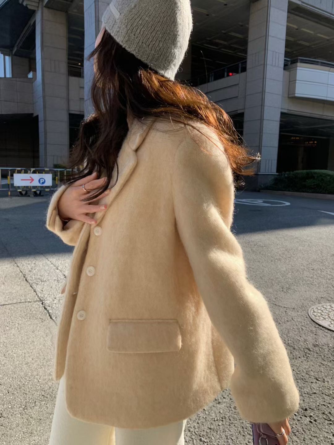 PYT-ot東大門直郵女裝新品時尚休閑推薦人氣熱賣夾克羊毛pretty young thing夾克