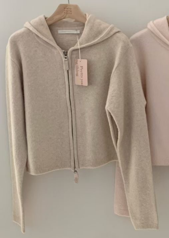 PYT-ot東大門代購女裝新品時尚休閑人氣真品夾克連帽拉鏈衫pretty young thing夾克圖色1