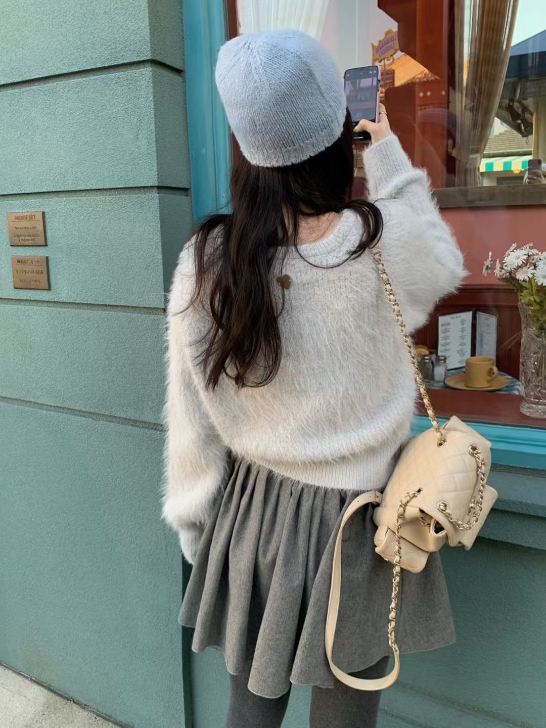 PYT-ot韓國代購女士新品時尚休閑26春夏真品針織衫V領絨pretty young thing針織衫