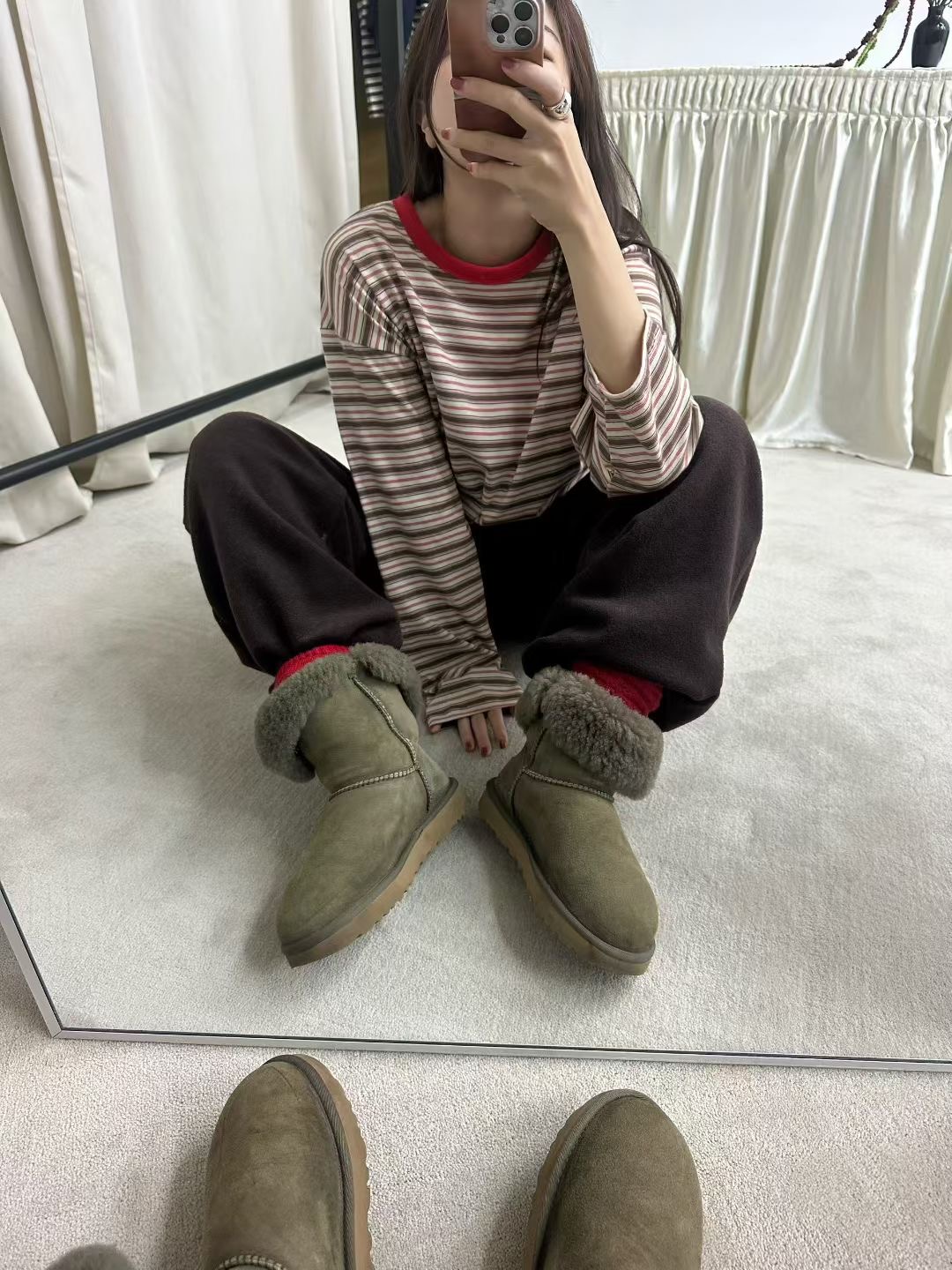 MURS韓國直郵女士新品時尚26春夏職業休閑推薦熱賣長袖T恤MURS長袖T恤圖色3