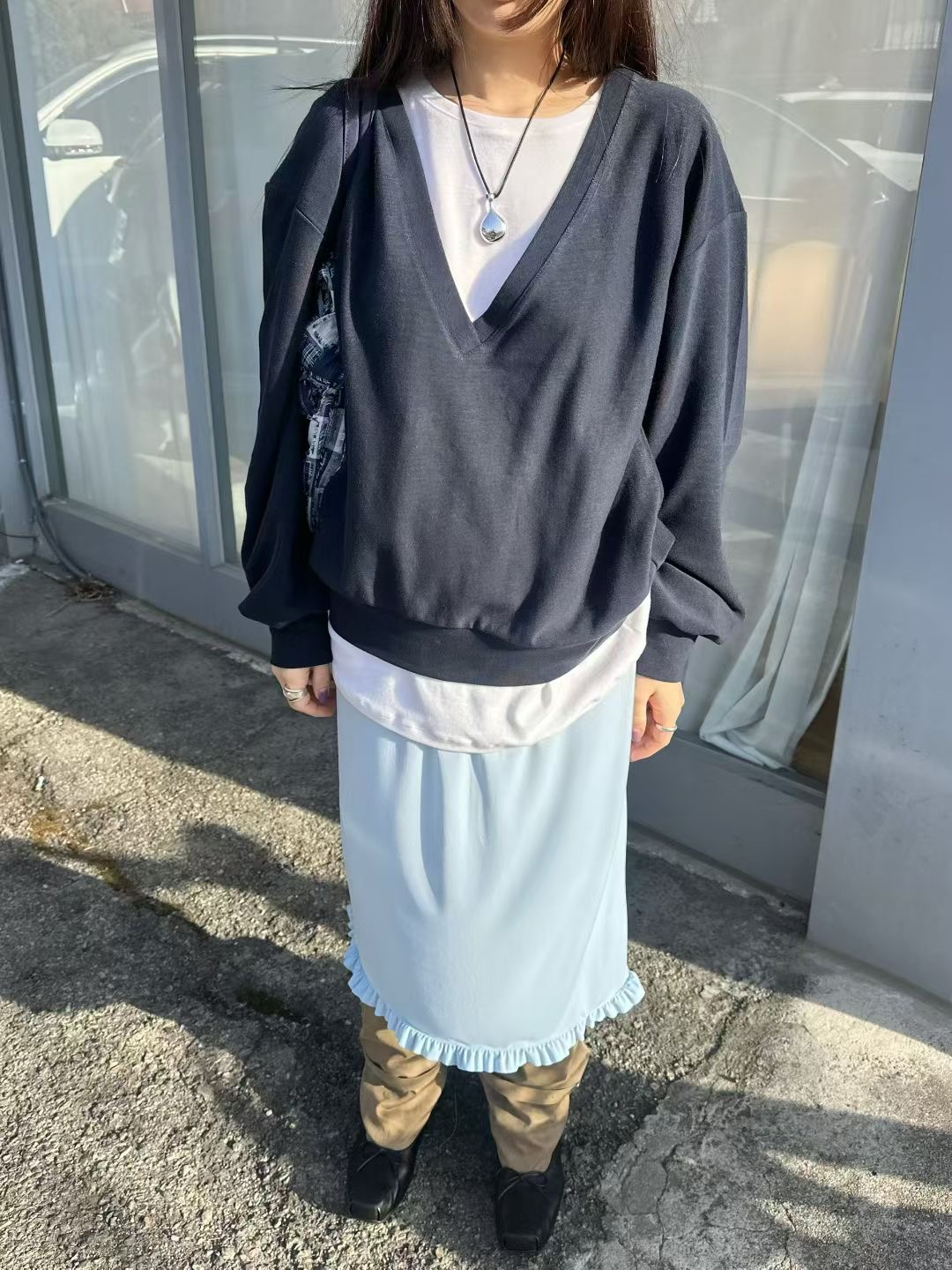 MURS韓國代購女裝新款職業真品熱賣時尚人氣長袖T恤不含內搭MURS長袖T恤圖色1