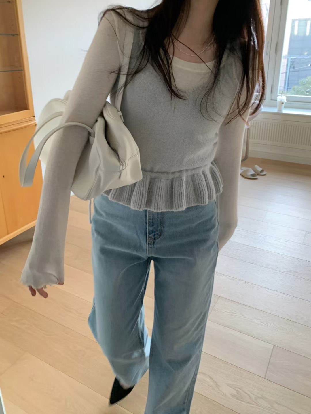 PYT-ot東大門代購女士新品時尚推薦真品人氣休閑26春夏牛仔褲pretty young thing牛仔褲