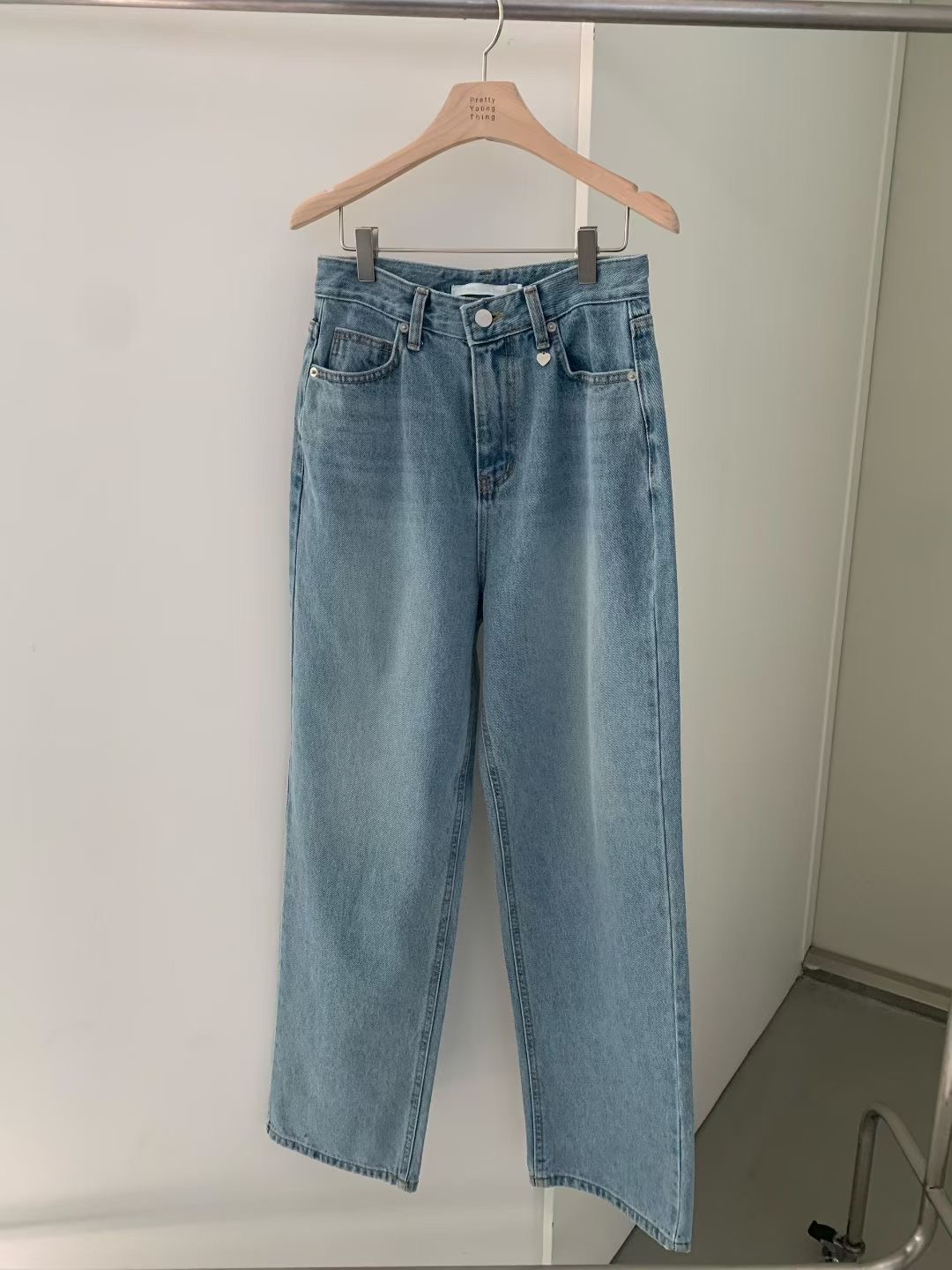 PYT-ot東大門代購女士新品時尚推薦真品人氣休閑26春夏牛仔褲pretty young thing牛仔褲圖色1