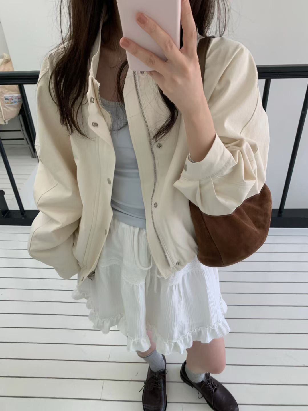 PYT-ot東大門實拍女裝新款26春夏人氣推薦休閑時尚夾克棉pretty young thing夾克圖色1