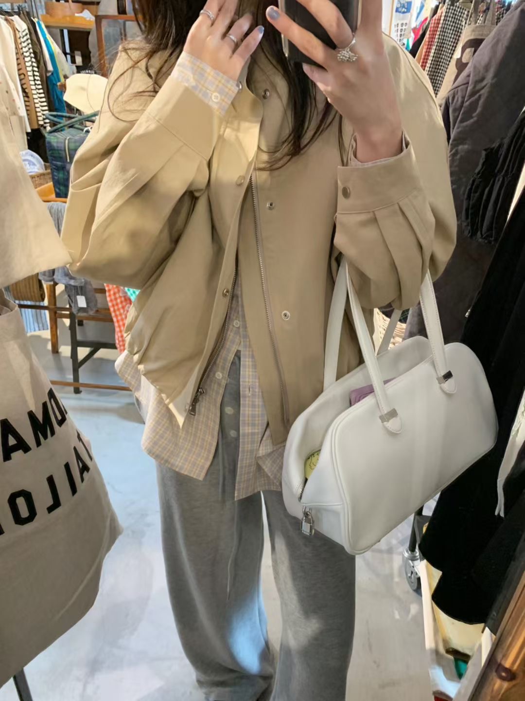 PYT-ot東大門實拍女裝新款26春夏人氣推薦休閑時尚夾克棉pretty young thing夾克圖色3