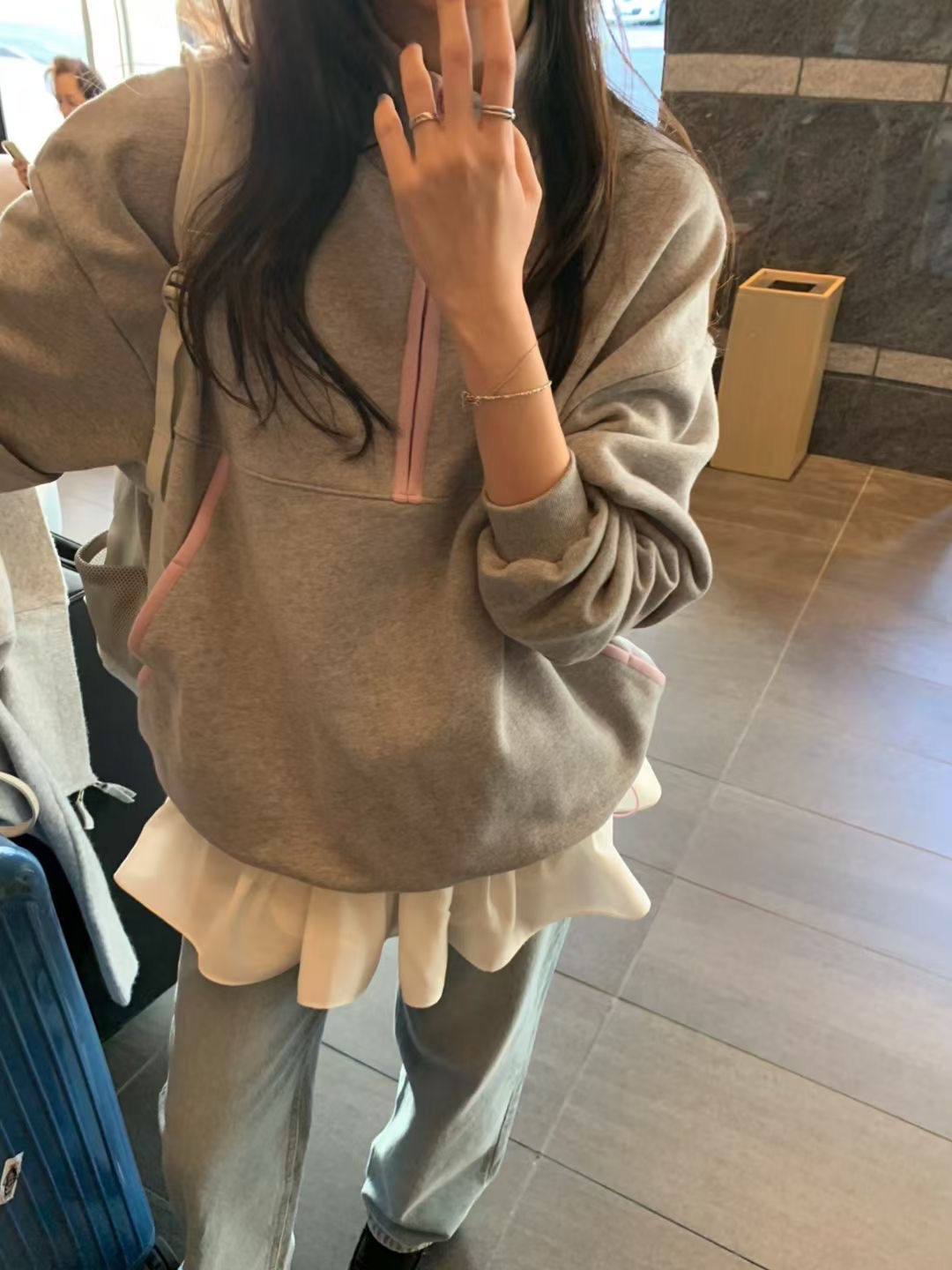 PYT-ot韓國直郵女士新款職業人氣真品熱賣時尚26春夏衛衣pretty young thing衛衣