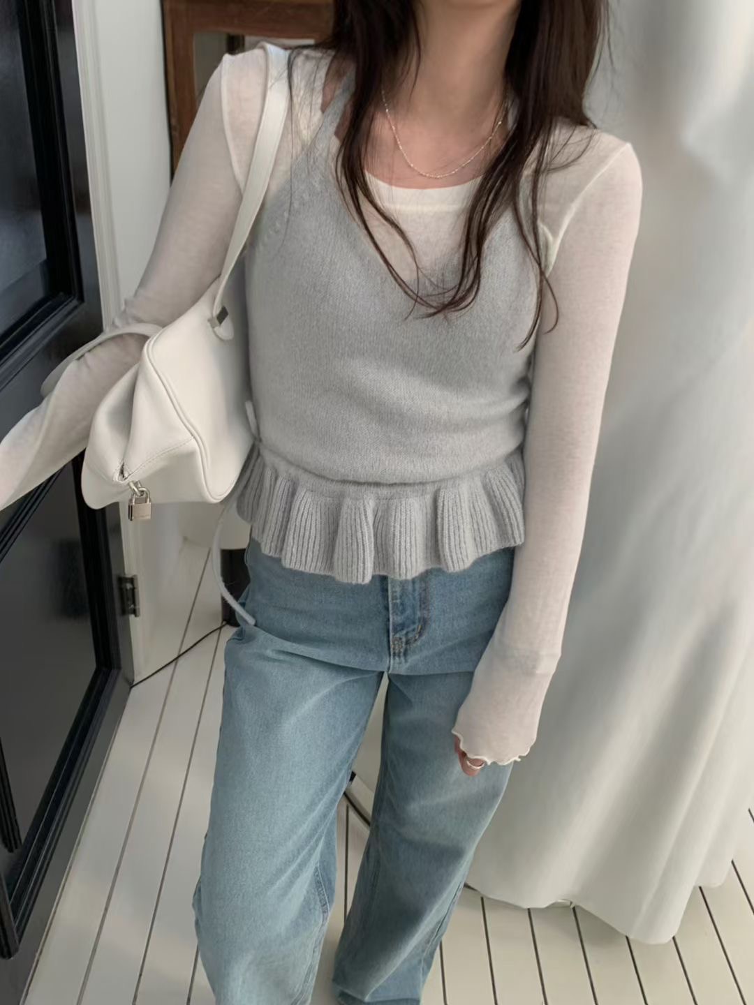 PYT-ot東大門直郵女士新款推薦時尚26春夏吊帶背心不含內搭pretty young thing吊帶/背心圖色1