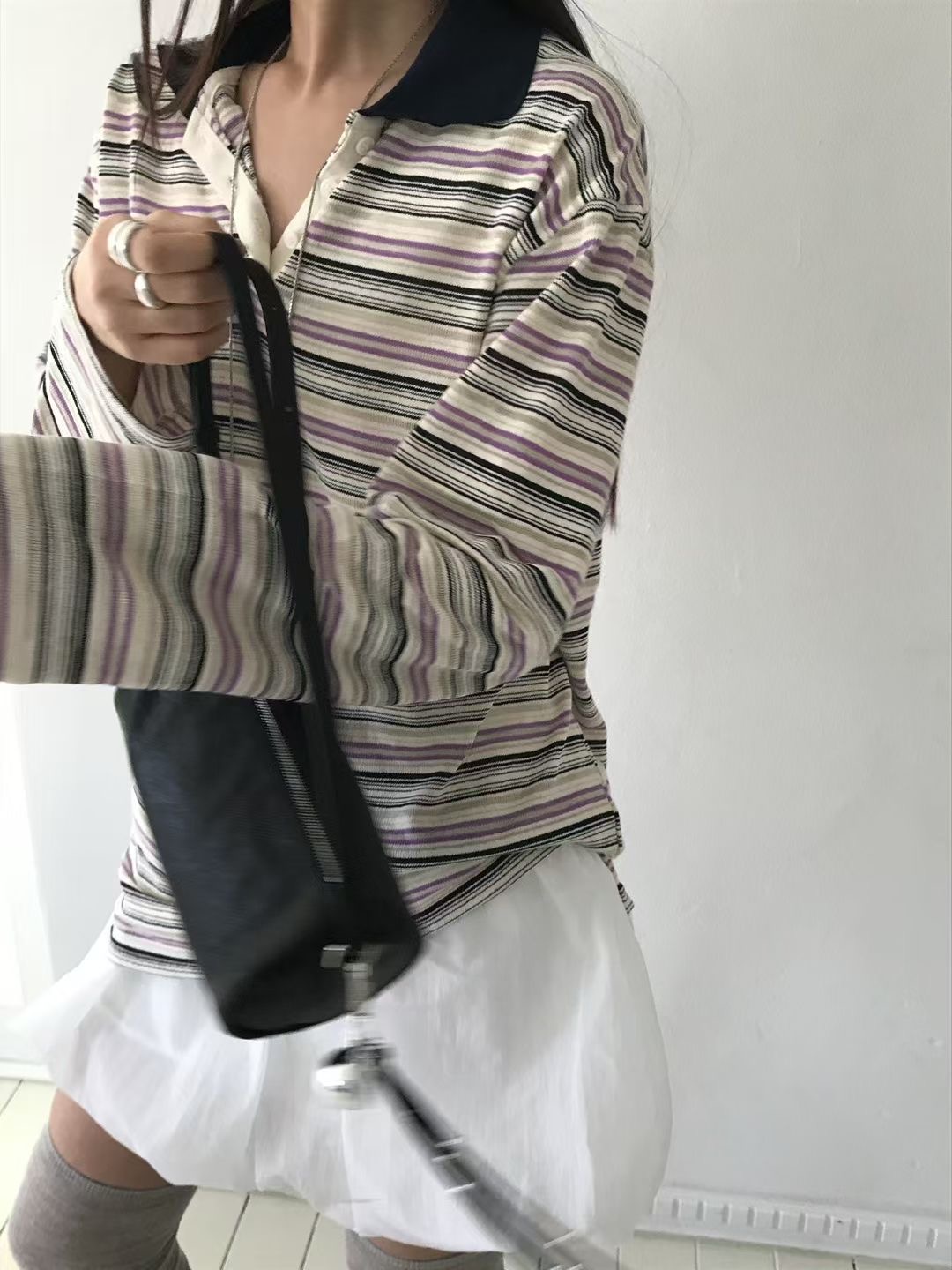 MURS韓國代購女裝新款時尚休閑人氣推薦26春夏長袖T恤不含配飾MURS長袖T恤