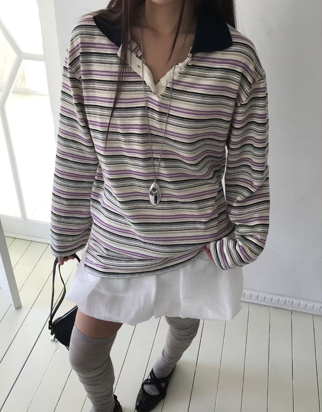 MURS韓國代購女裝新款時尚休閑人氣推薦26春夏長袖T恤不含配飾MURS長袖T恤圖色2