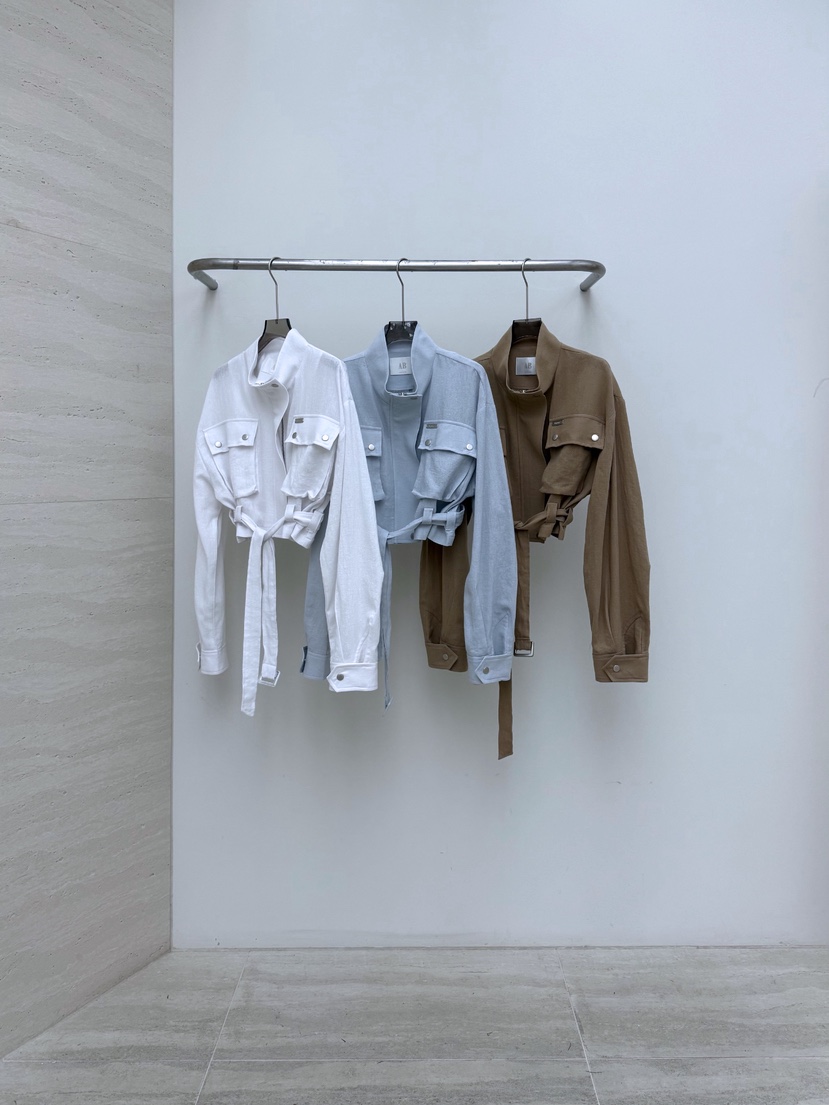 AB東大門代購女裝新款職業推薦時尚熱賣26春夏夾克含腰帶AB夾克