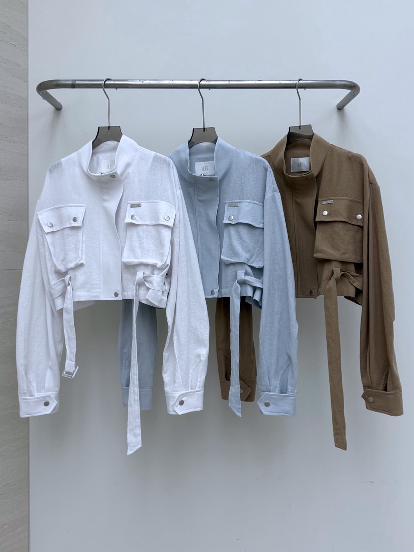 AB東大門代購女裝新款職業推薦時尚熱賣26春夏夾克含腰帶AB夾克