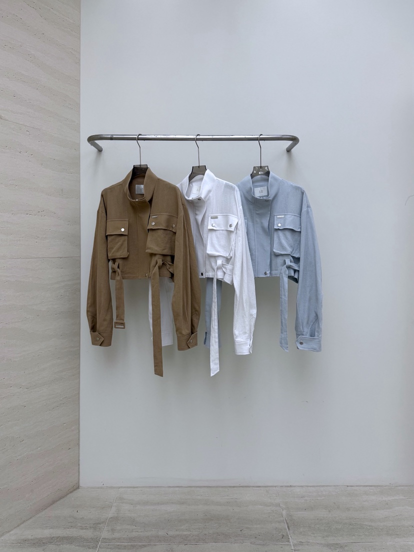 AB東大門代購女裝新款職業推薦時尚熱賣26春夏夾克含腰帶AB夾克