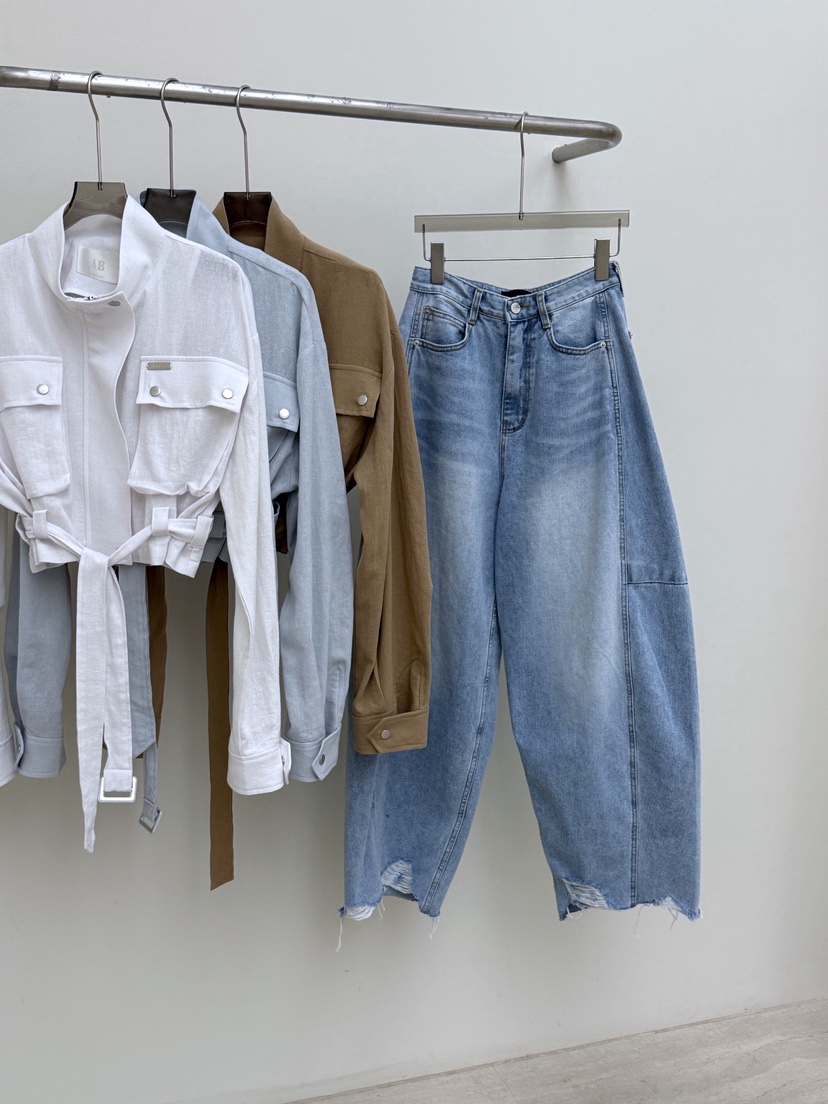 AB東大門代購女裝新款職業推薦時尚熱賣26春夏夾克含腰帶AB夾克