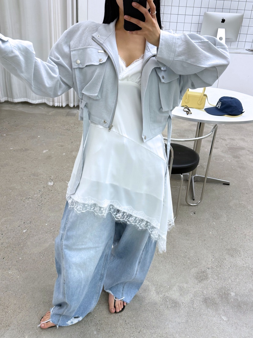 AB東大門代購女裝新款職業推薦時尚熱賣26春夏夾克含腰帶AB夾克