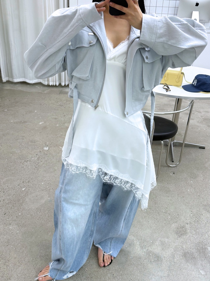 AB東大門代購女裝新款職業推薦時尚熱賣26春夏夾克含腰帶AB夾克