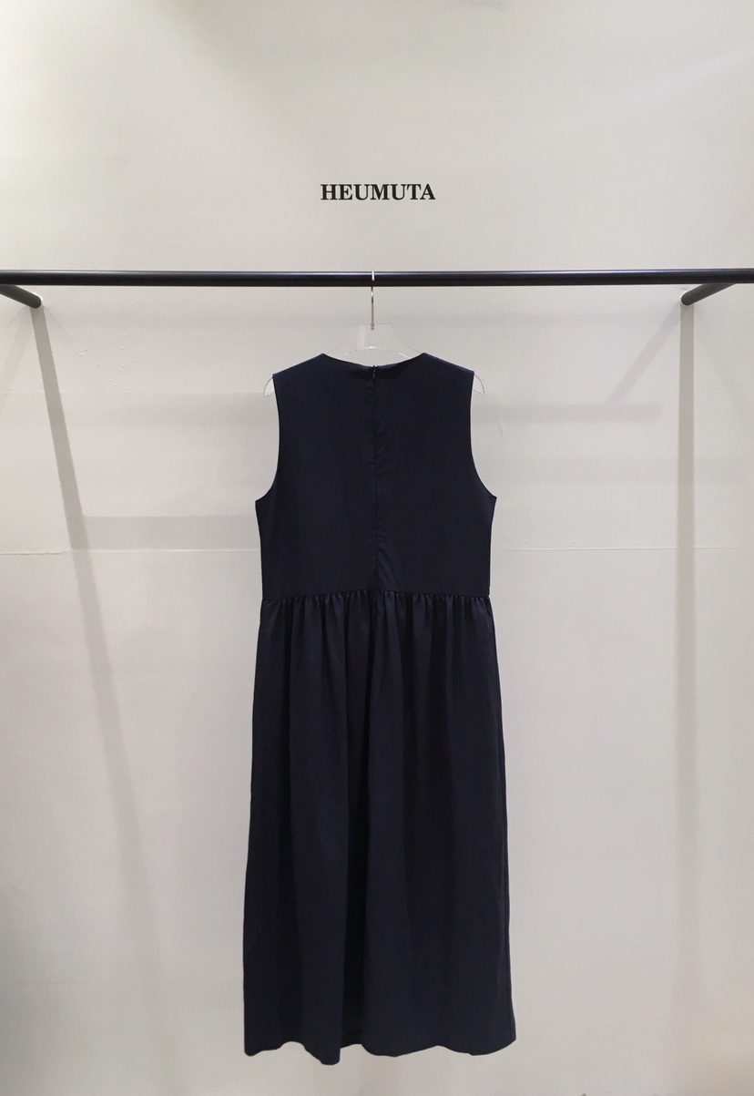 HEUMUTA韓國代購女士新品26春夏熱賣休閑真品職業連衣裙口袋HEUMUTA連衣裙