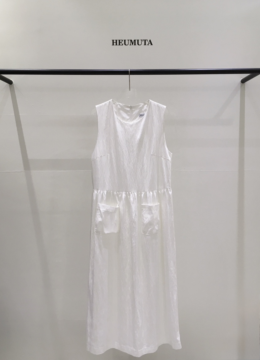 HEUMUTA韓國代購女士新品26春夏熱賣休閑真品職業連衣裙口袋HEUMUTA連衣裙圖色1