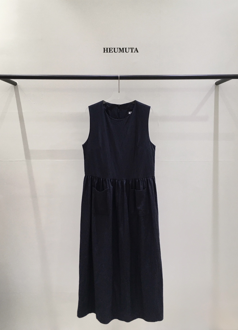 HEUMUTA韓國代購女士新品26春夏熱賣休閑真品職業連衣裙口袋HEUMUTA連衣裙圖色2