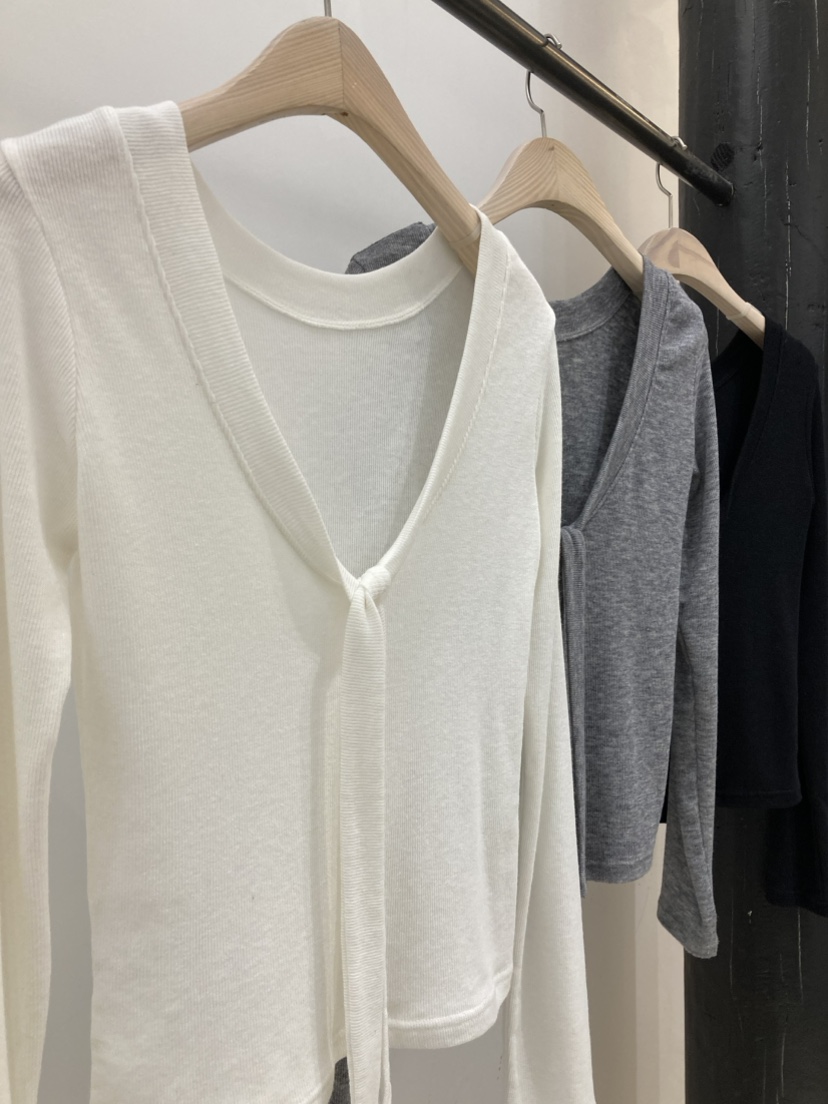 MOMENT韓國代購女裝新款26春夏職業休閑人氣時尚推薦長袖T恤MOMENT/RECOVER長袖T恤