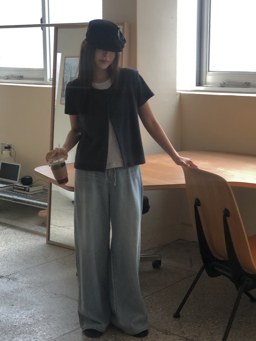 ONDO-P東大門直郵女裝新款人氣職業熱賣26春夏休閑T恤開衫ONDO-PT恤