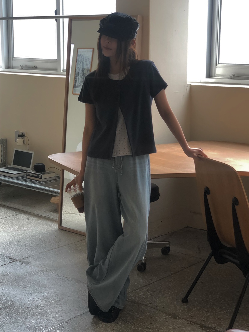 ONDO-P東大門直郵女裝新款人氣職業熱賣26春夏休閑T恤開衫ONDO-PT恤