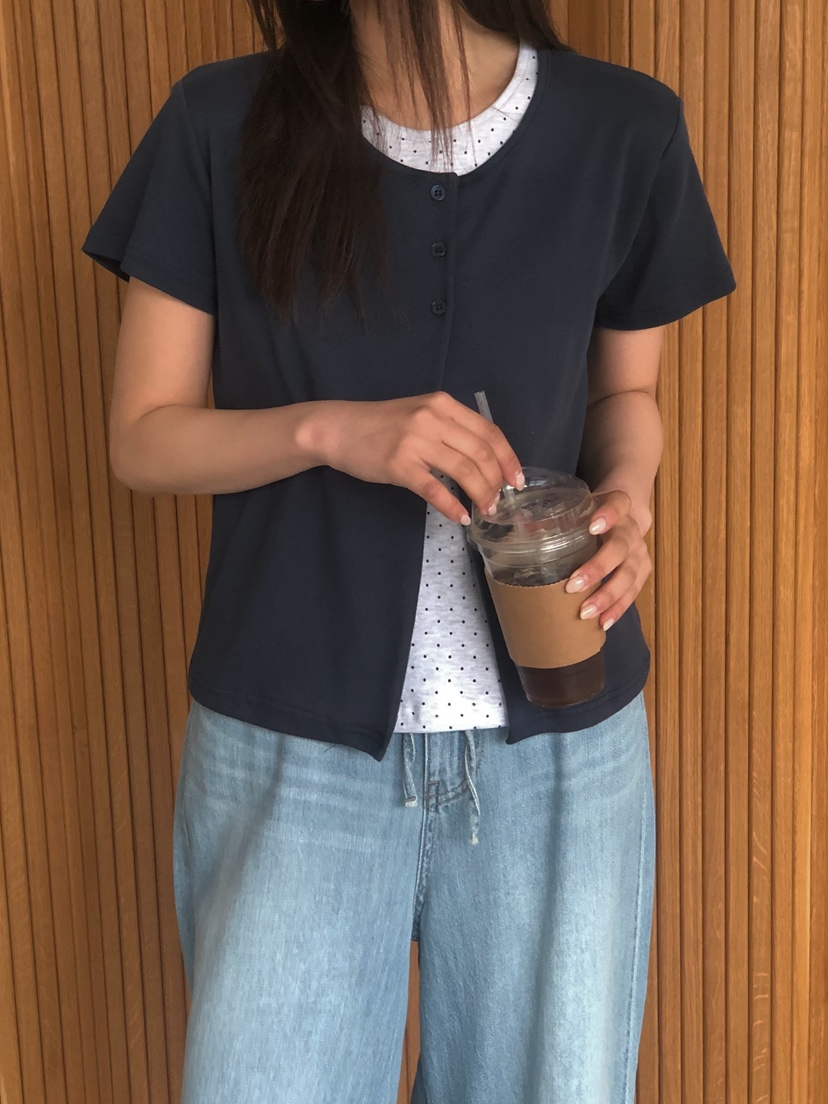 ONDO-P東大門直郵女裝新款人氣職業熱賣26春夏休閑T恤開衫ONDO-PT恤