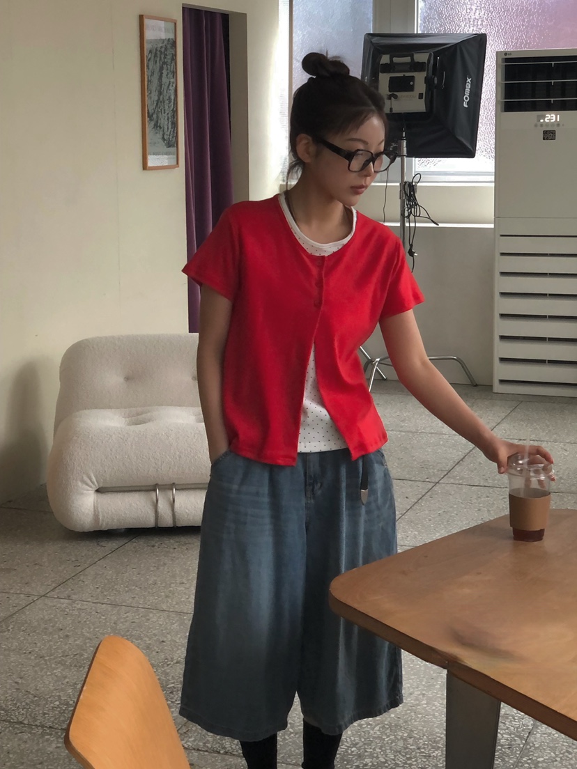 ONDO-P東大門直郵女裝新款人氣職業熱賣26春夏休閑T恤開衫ONDO-PT恤