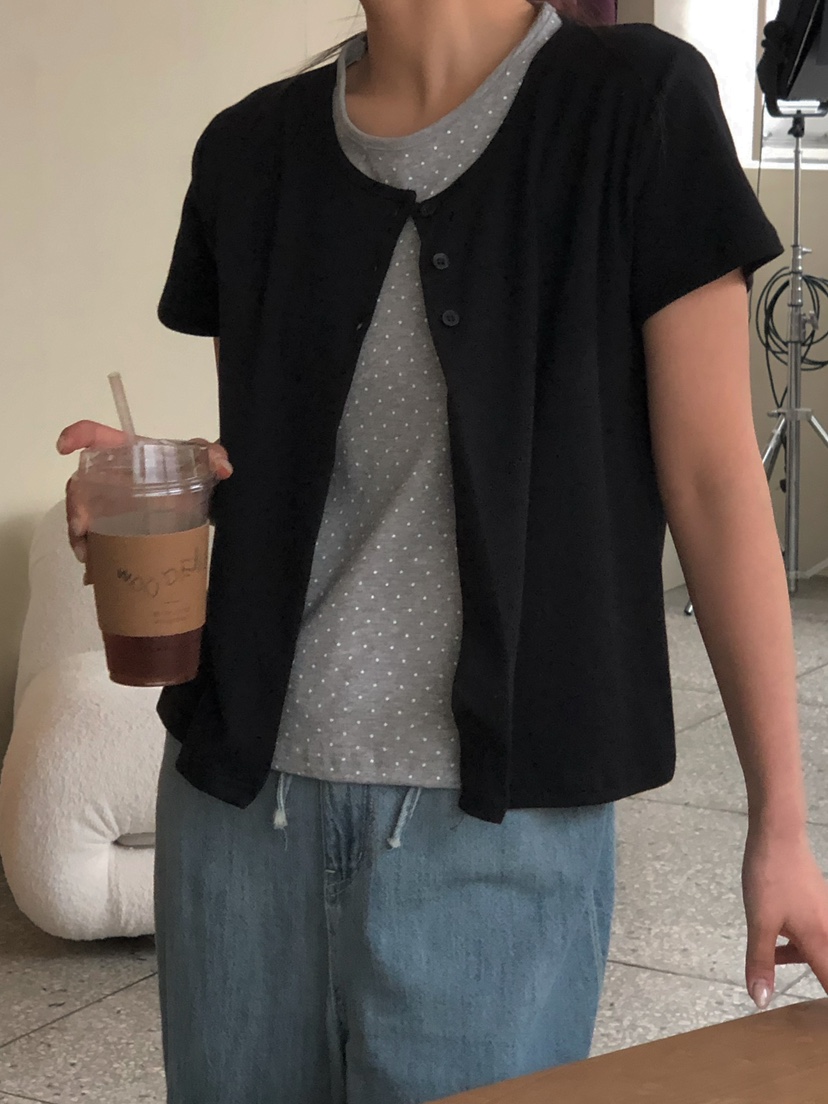 ONDO-P東大門直郵女裝新款人氣職業熱賣26春夏休閑T恤開衫ONDO-PT恤