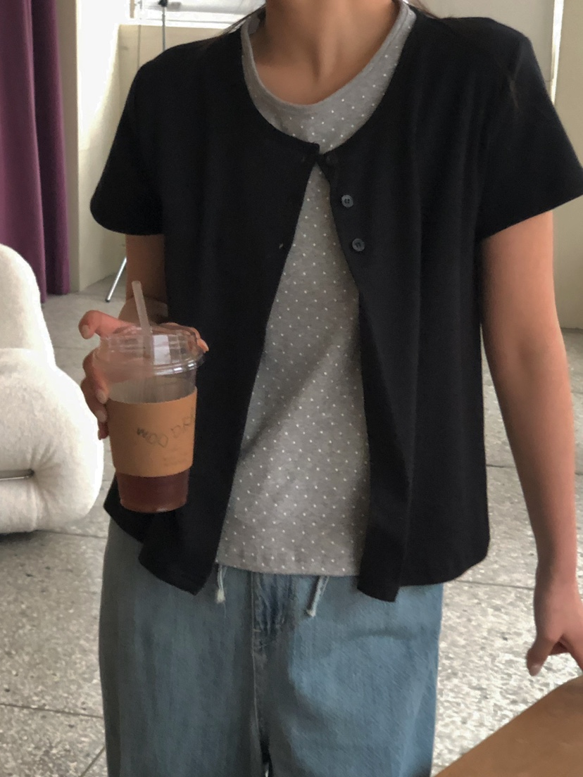 ONDO-P東大門直郵女裝新款人氣職業熱賣26春夏休閑T恤開衫ONDO-PT恤