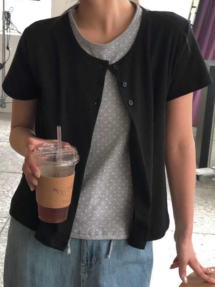 ONDO-P東大門直郵女裝新款人氣職業熱賣26春夏休閑T恤開衫ONDO-PT恤圖色3