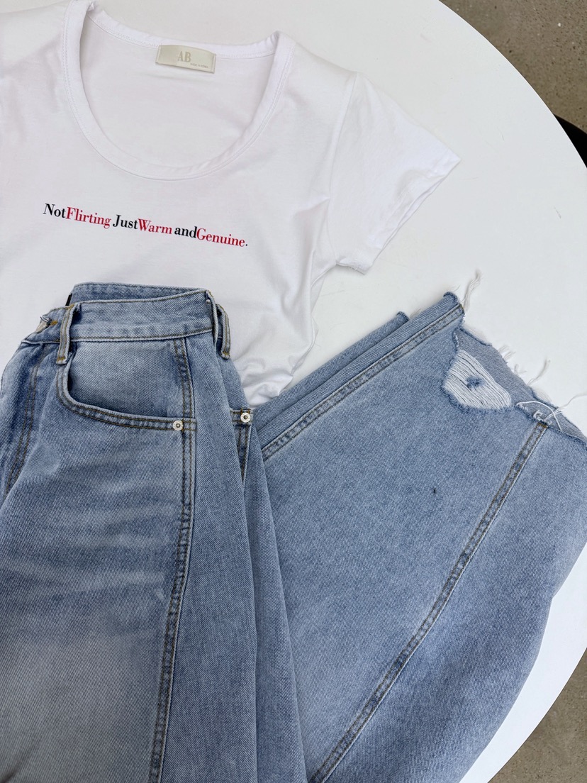 AB東大門實拍女士新品休閑26春夏真品熱賣人氣時尚牛仔褲AB牛仔褲