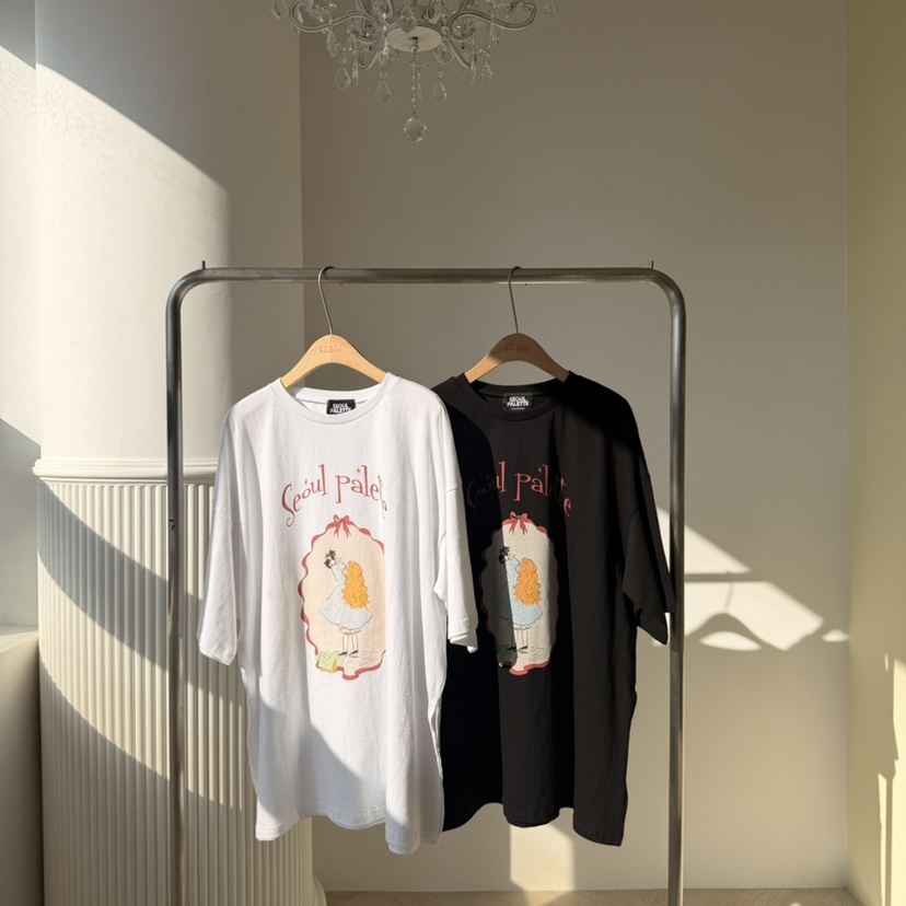 PALETTE-Q韓國代購女士新品26春夏休閑推薦職業熱賣真品T恤PALETTE-QT恤