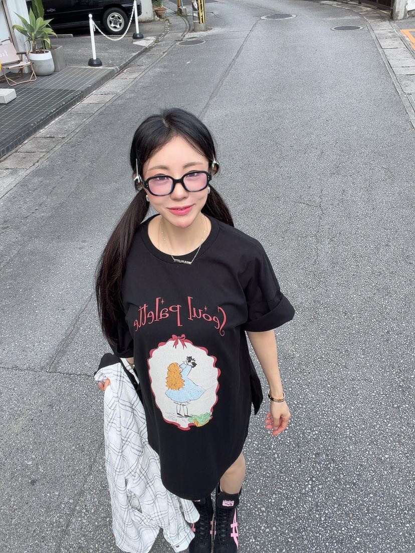 PALETTE-Q韓國代購女士新品26春夏休閑推薦職業熱賣真品T恤PALETTE-QT恤