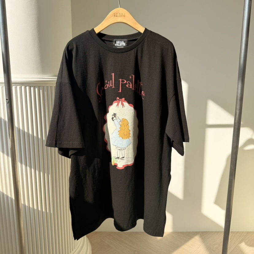 PALETTE-Q韓國代購女士新品26春夏休閑推薦職業熱賣真品T恤PALETTE-QT恤圖色2