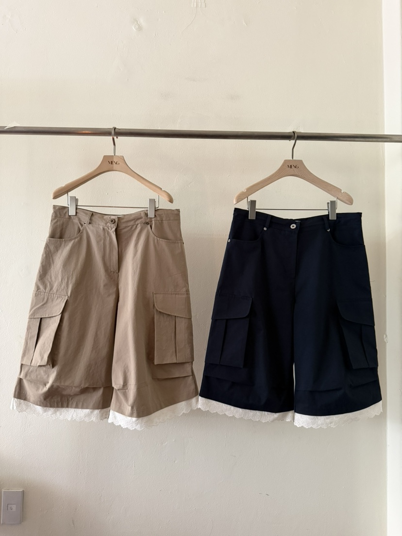 MENG東大門直郵女士新品時尚推薦休閑人氣職業真品26春夏短褲MENG短褲