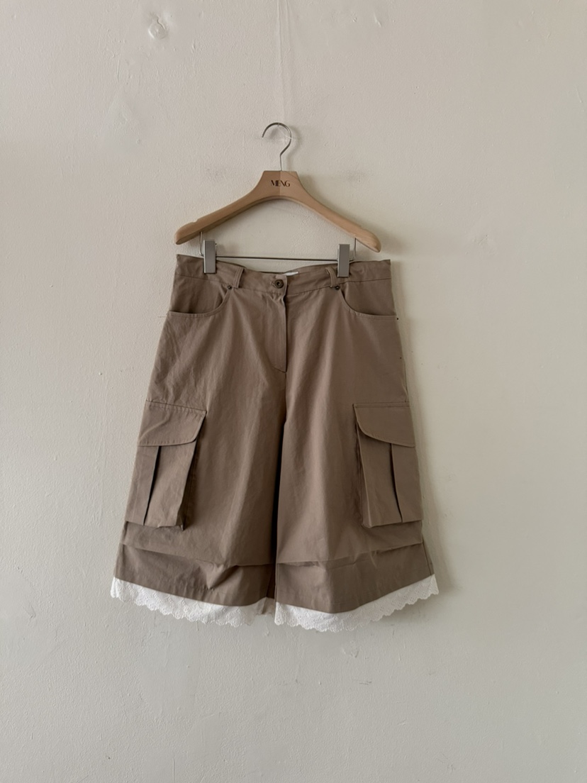 MENG東大門直郵女士新品時尚推薦休閑人氣職業真品26春夏短褲MENG短褲圖色2