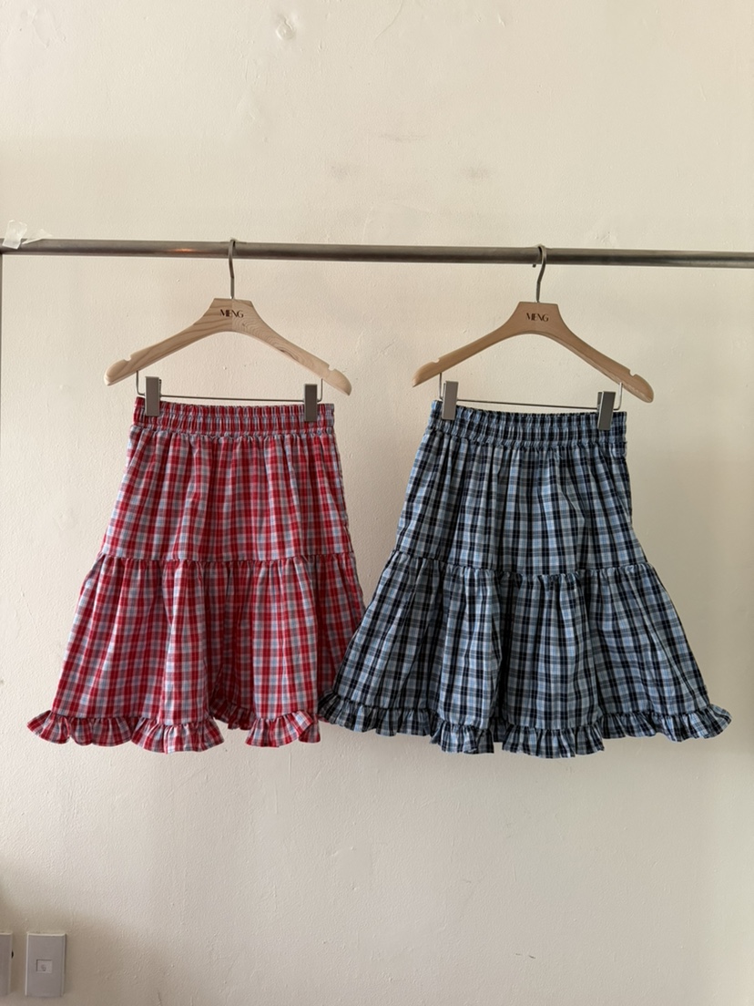 MENG韓國代購女裝新品時尚休閑熱賣26春夏推薦半身裙中短裙MENG半身裙/中短裙