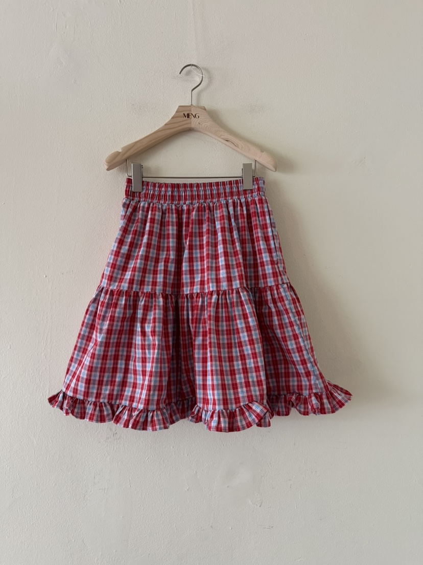 MENG韓國代購女裝新品時尚休閑熱賣26春夏推薦半身裙中短裙MENG半身裙/中短裙圖色1