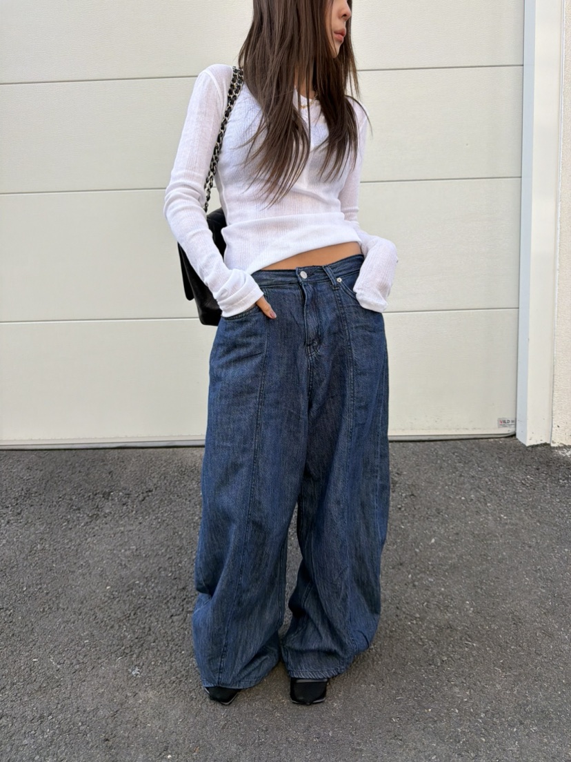 MENG東大門直郵女裝新品真品推薦26春夏休閑時尚熱賣牛仔褲MENG牛仔褲