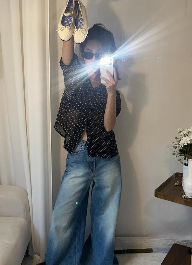 LETAILOR東大門實拍女裝新款熱賣26春夏休閑時尚襯衫蕾絲衫LETAILOR襯衫/蕾絲衫