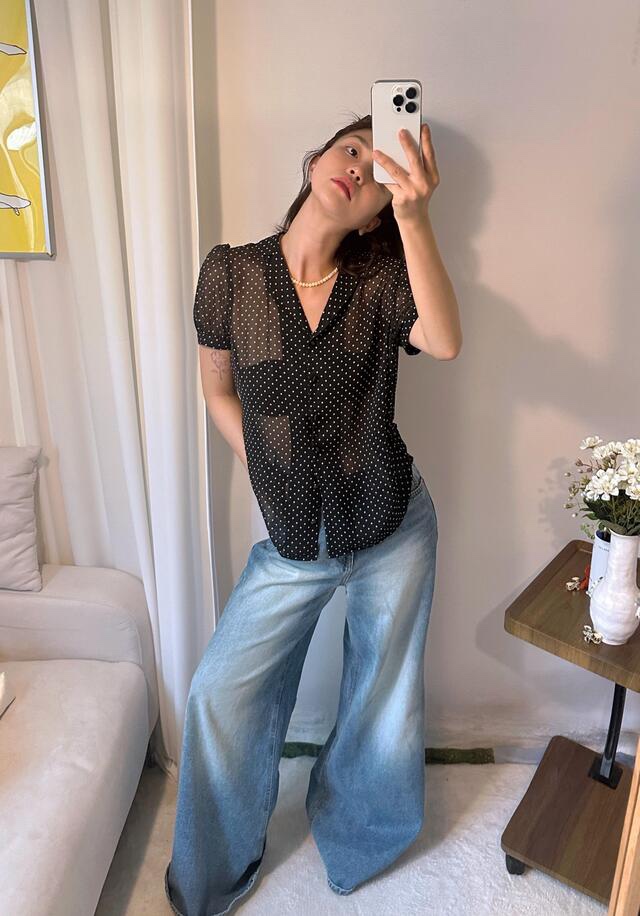 LETAILOR東大門實拍女裝新款熱賣26春夏休閑時尚襯衫蕾絲衫LETAILOR襯衫/蕾絲衫