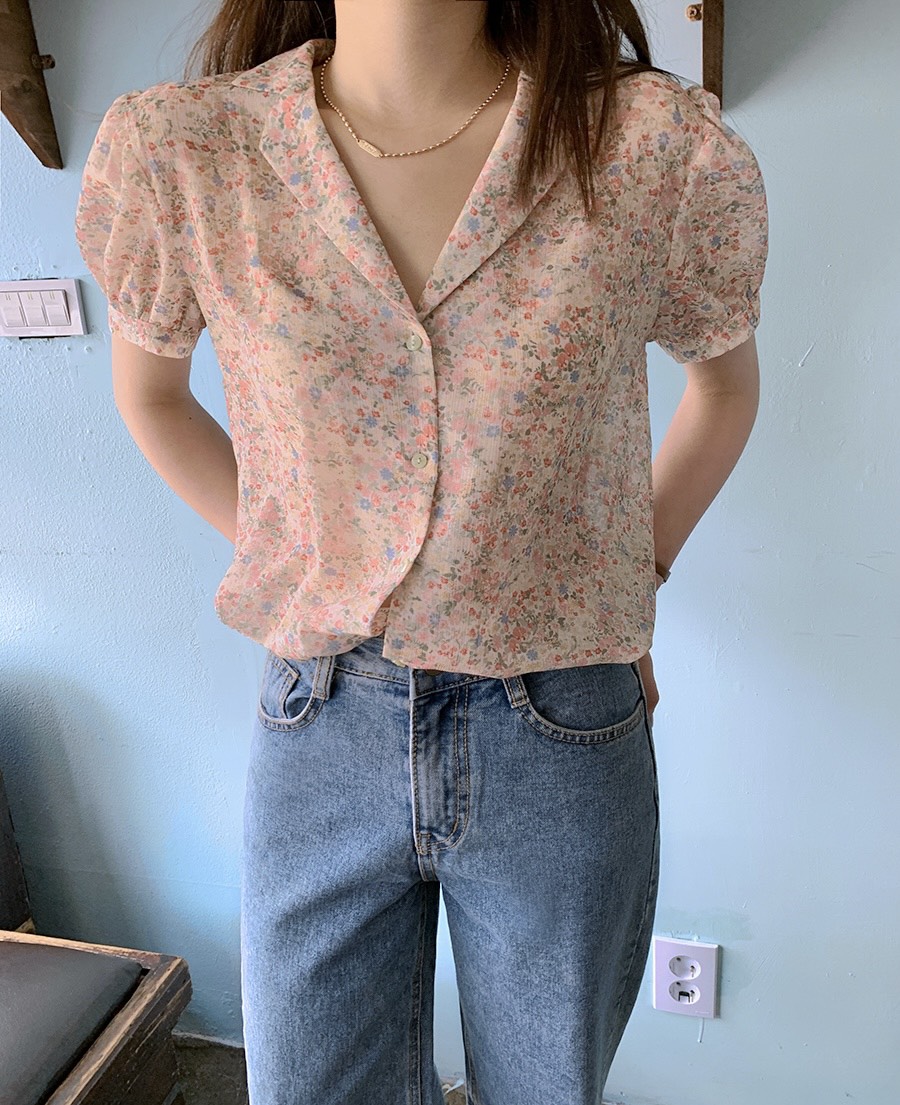 LETAILOR東大門實拍女裝新款熱賣26春夏休閑時尚襯衫蕾絲衫LETAILOR襯衫/蕾絲衫圖色1