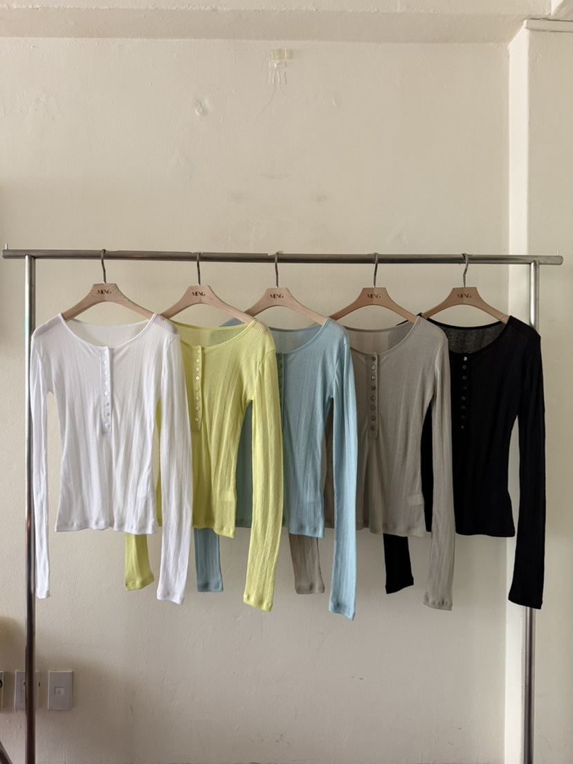 MENG東大門代購女士新品熱賣26春夏職業真品推薦休閑長袖T恤MENG長袖T恤
