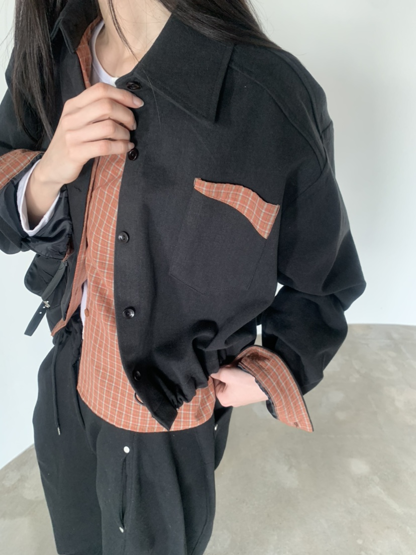 LE AVE韓國東大門直郵女士新品職業時尚26春夏休閑人氣夾克LE AVE夾克