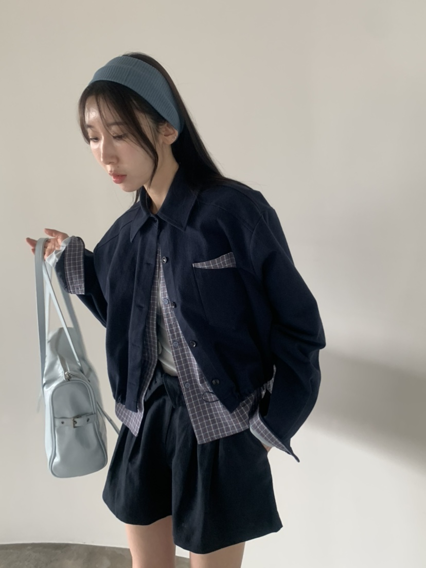 LE AVE韓國東大門直郵女士新品職業時尚26春夏休閑人氣夾克LE AVE夾克